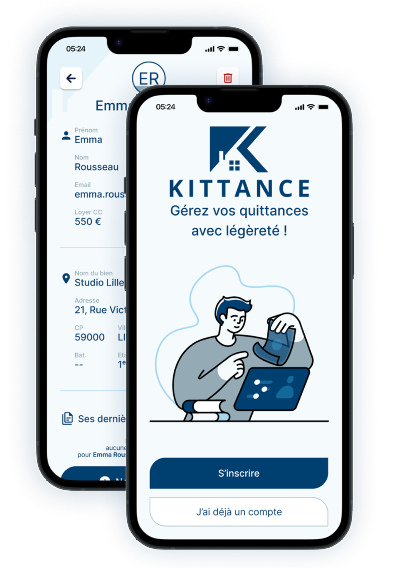 Aperçu de l’application Kittance